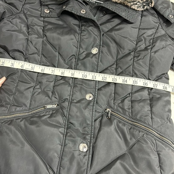 LONDON FOG puffers  Jacket with hat and plush, PS size, black. - Picture 10 of 10